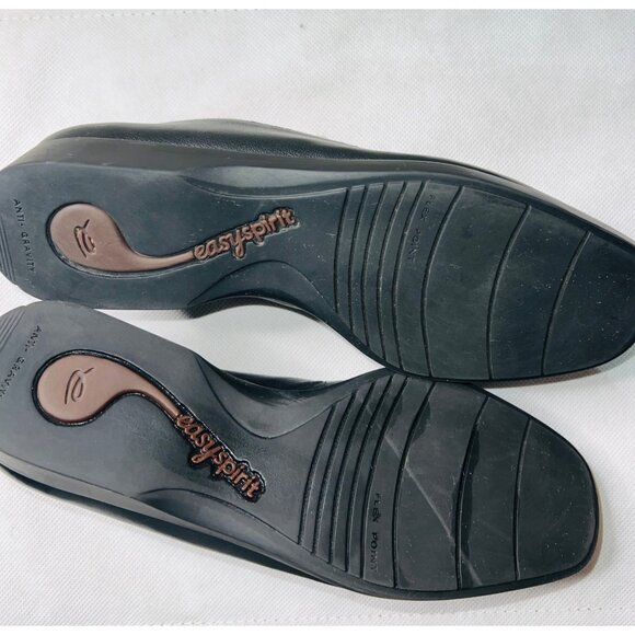 Easy Spirit Womens Leather Slip-On Loafers Black Size 8W - Picture 5 of 5